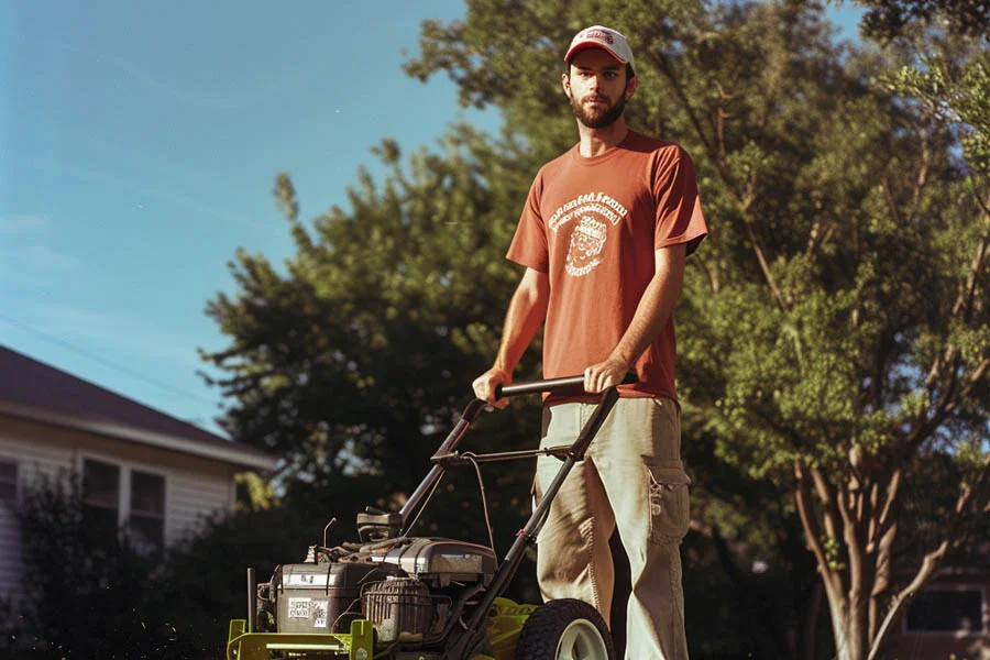 electric mulching mower